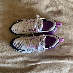 Nike Women's White and Purple 270’s